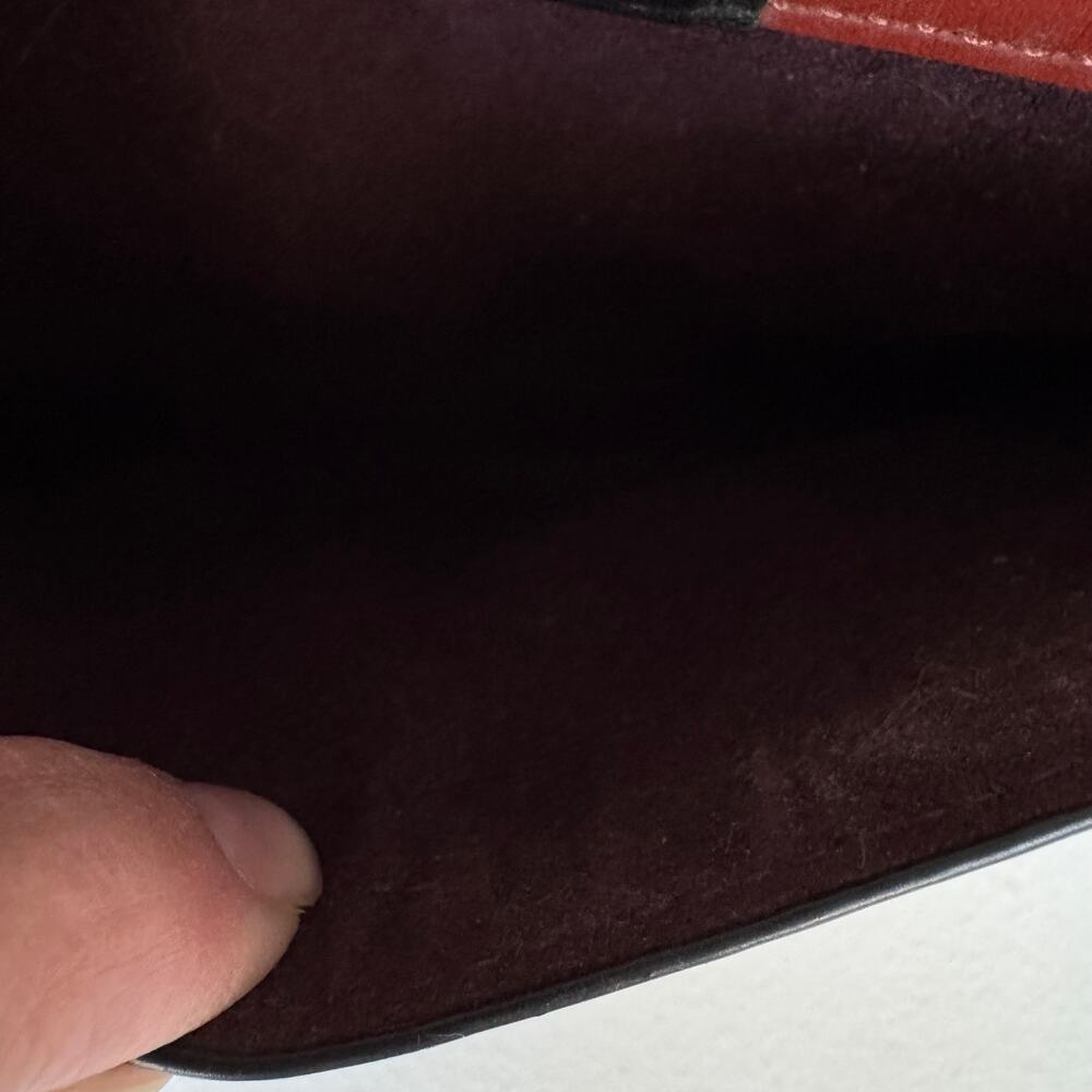 Coach Georgie Saddle Bag In Colorblock Signature Canvas Rivets $398 C3593 - Picture 8 of 12